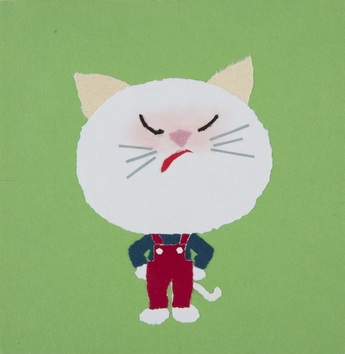 せなけいこ『ふうせんねこ』原画 1972年