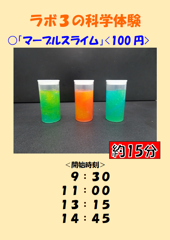 画像：ラボ3タイムスケジュール