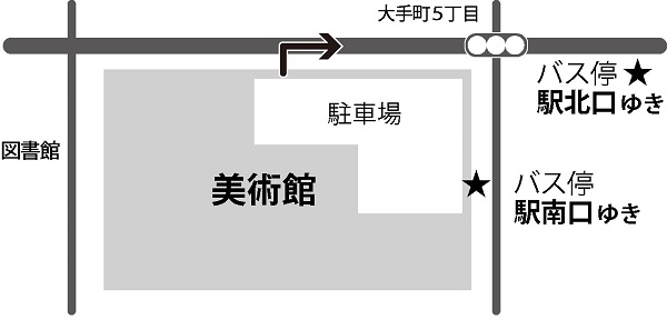 地図：刈谷駅方面行バス乗り場