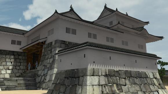 イラスト：刈谷城表門と多門櫓CG