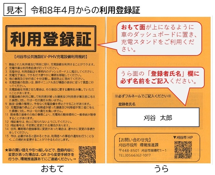 (新)利用登録証