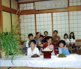 写真:月見の様子