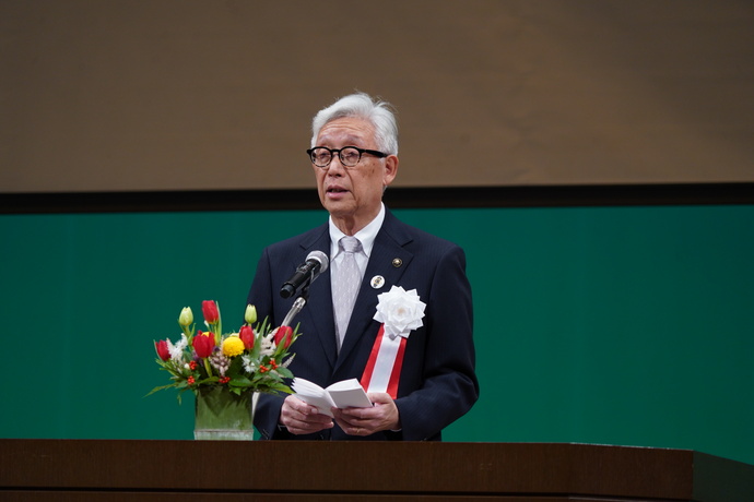 写真:市長式辞