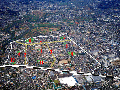 写真：北刈谷地区航空写真