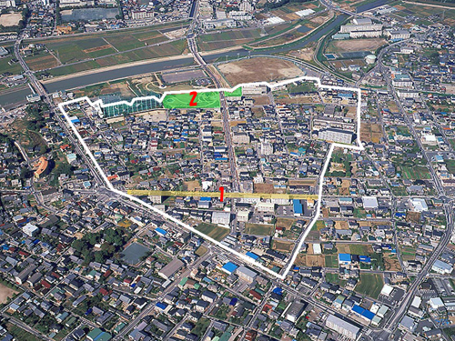 写真：刈谷半城土高須地区航空写真