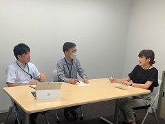 写真：イクボス面談の様子1