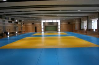 体育館柔道場
