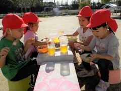 4歳　自然物遊び