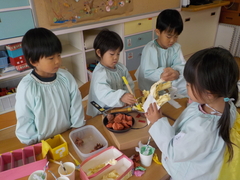 3歳 お店屋さんごっこの写真