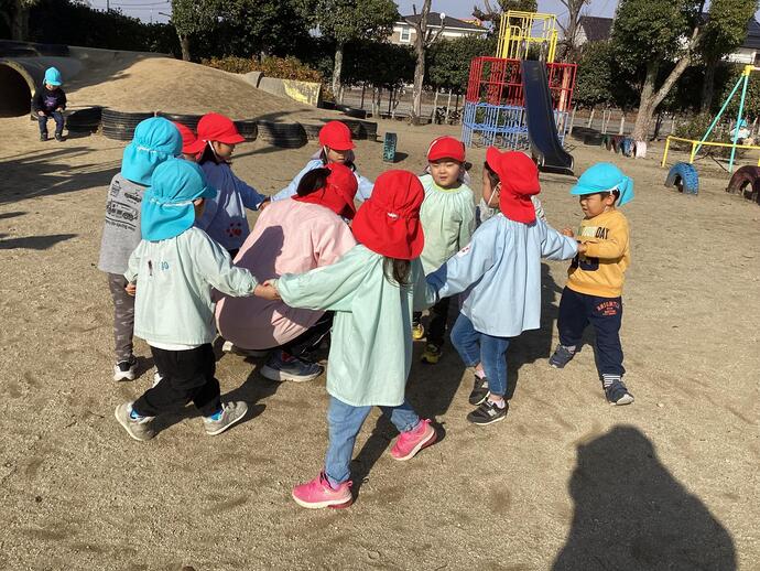 写真:年少児 節分