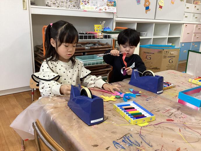 写真:年少児 秋の遊び