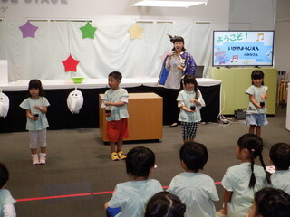写真：年長児　科学体験