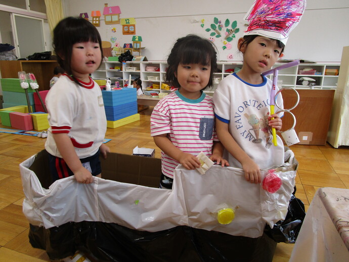 写真：砂場遊び