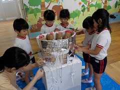 写真：街作りの様子