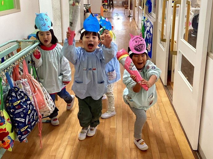 写真：3歳児　節分