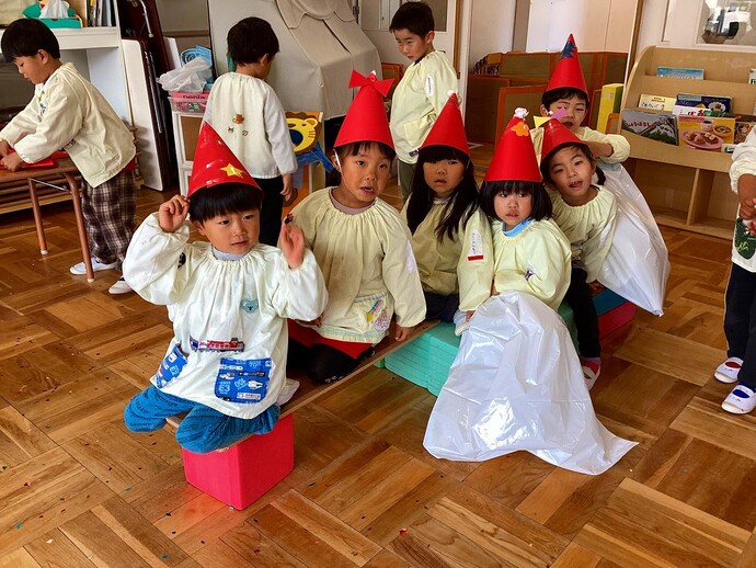 写真：年中児　サンタクロース