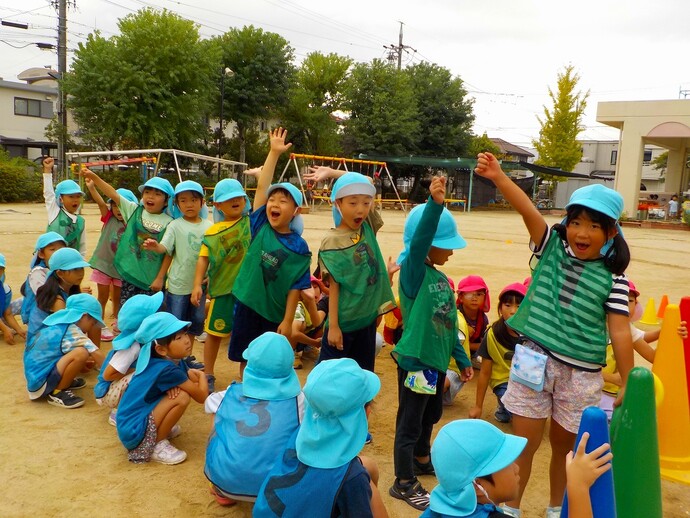 写真：年長児　運動会