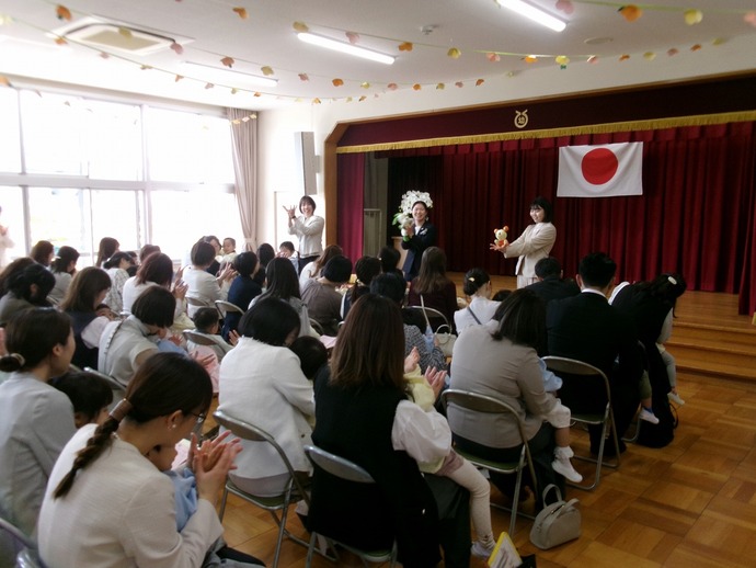 写真：3歳児入園式の様子