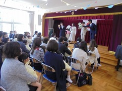 写真:3歳児入園式の様子