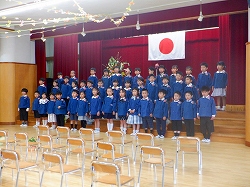 写真：年長児修了式