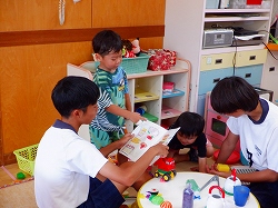 写真：中学生とのふれあい