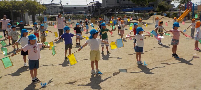 運動会の練習写真