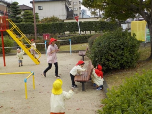 写真：年少児乗り物