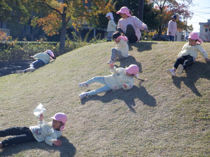 写真：年中児　秋の遠足
