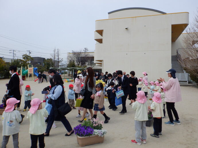 写真：年長児　修了式