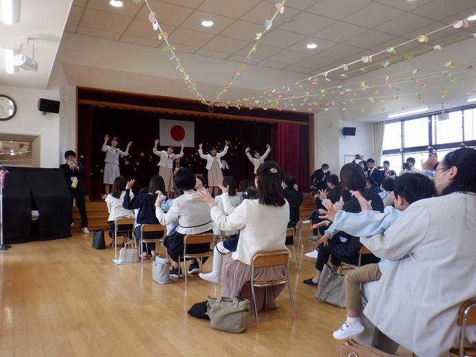 新入園児の入園式の様子