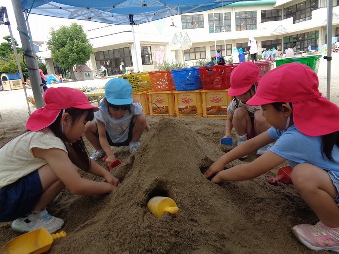 5歳児砂場