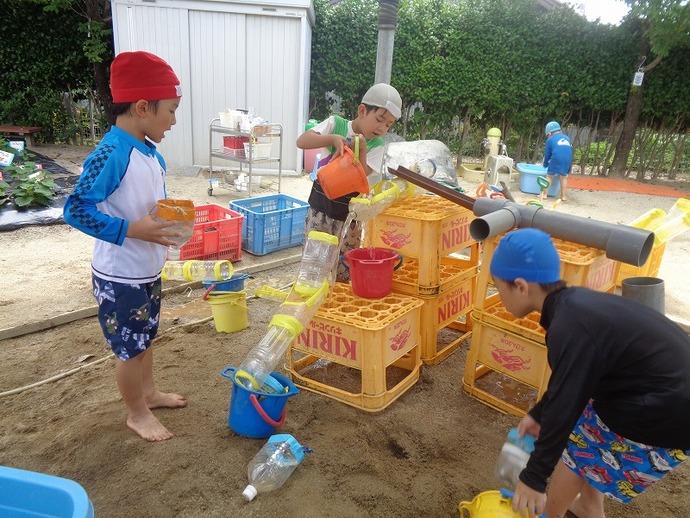 水遊び