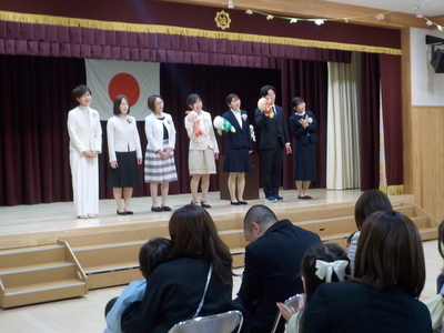 写真：入園式の様子