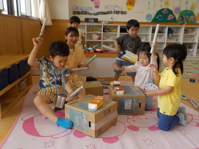 写真:年少児 ままごと