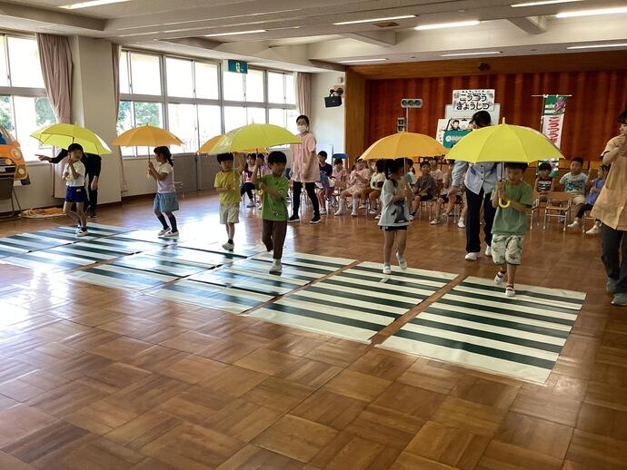 写真：交通安全教室のようす