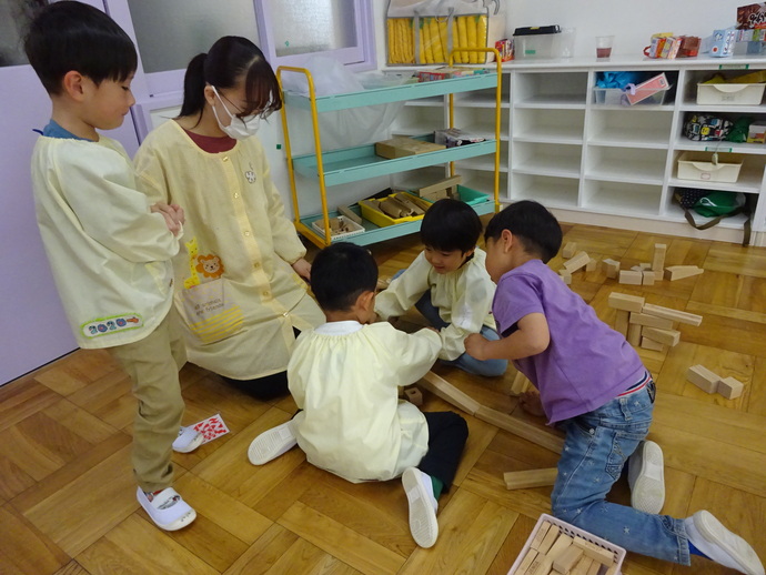 写真：坂道作り