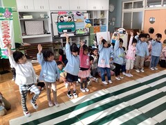 年中児　交通安全教室の様子