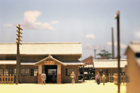大正時代の刈谷駅のジオラマ