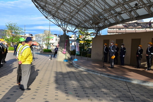 市長のあいさつの様子