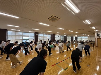 運動実習の写真