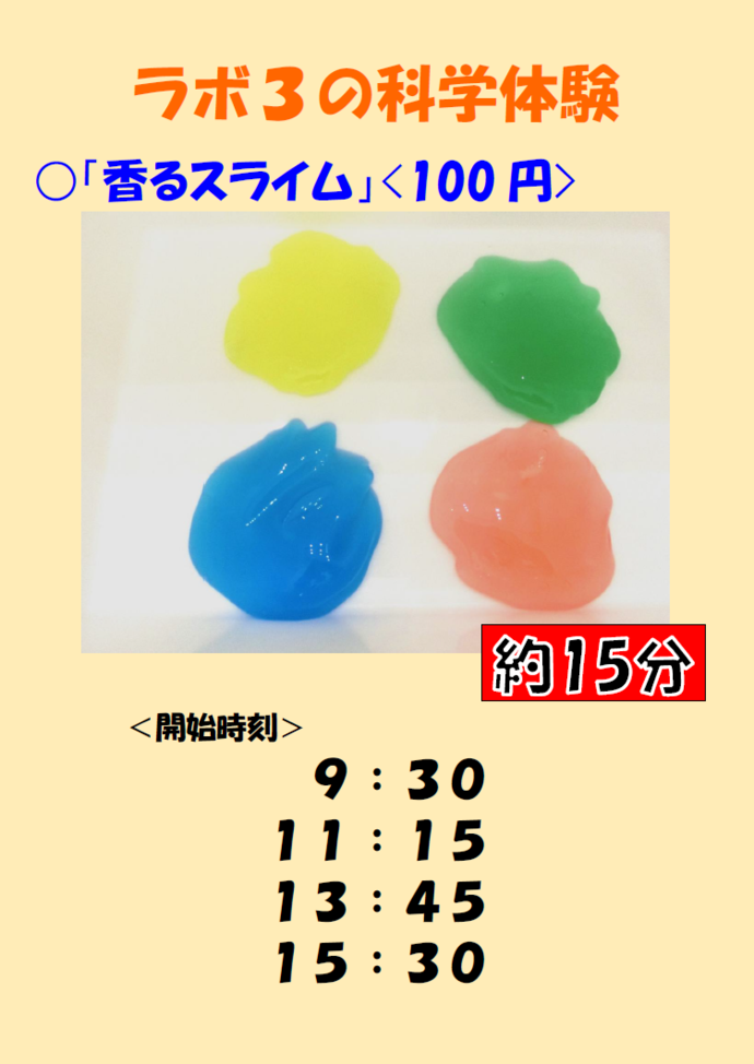 画像：ラボ3タイムスケジュール
