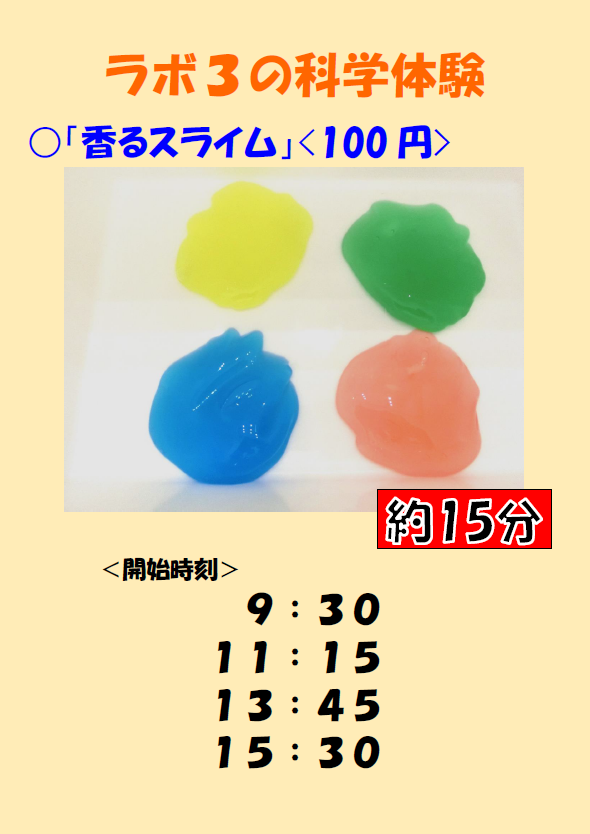 画像：ラボ3タイムスケジュール