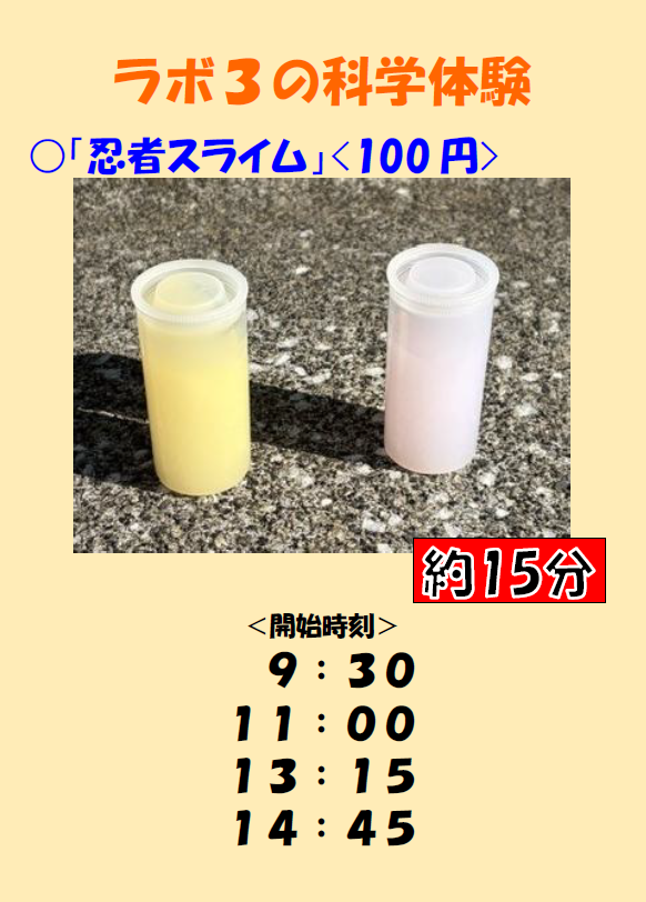 画像：ラボ3タイムスケジュール
