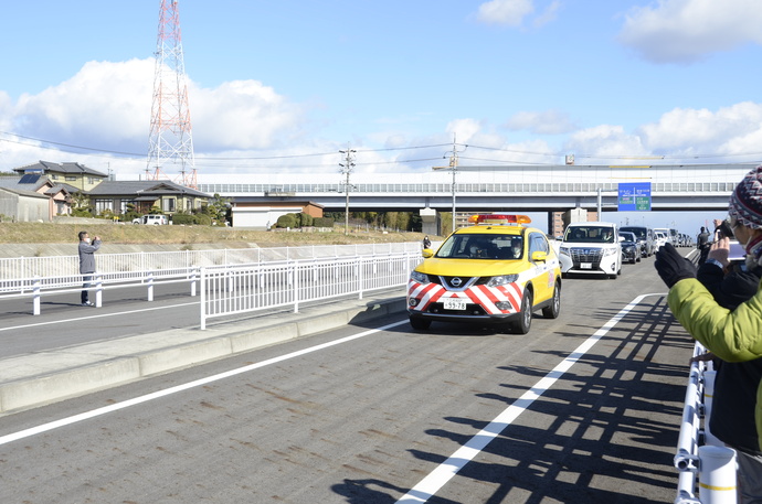 写真：開通した道路