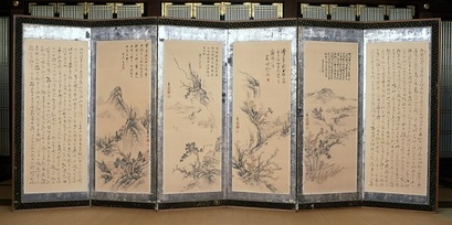 静観堂屏風(右隻)