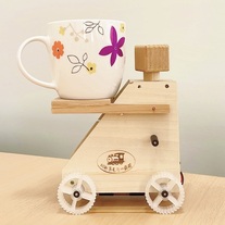 写真:マイコンお茶運びロボットの写真