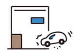 交通事故のイラスト