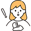 気づく女性のイラスト