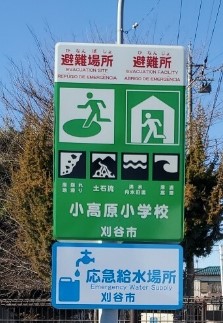 避難所看板