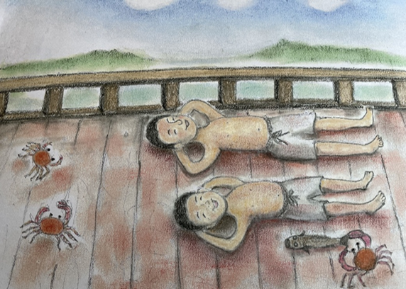 「ジャンケン橋」イラスト
